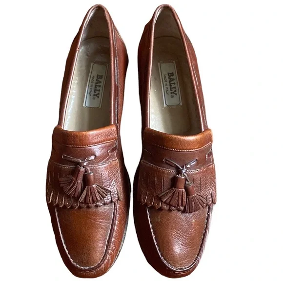 Bally | Shoes | Bally Brown Leather Tassel Loafers | Poshmark